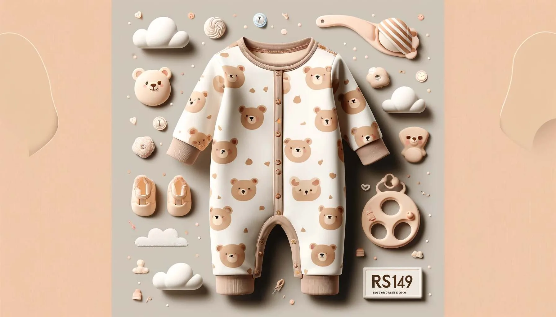 The Ultimate Guide to the RS 149 Bear Design Long-Sleeve Baby Jumpsuit